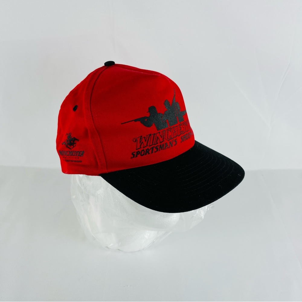 Vintage Winchester Ammunition Rifle Hat Red Snapback Cap